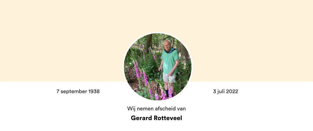 Condoleance Gerard Rotteveel